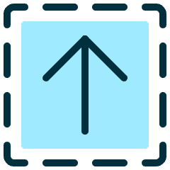 Upload Square 3 Icon from Ultimate Duotone Set