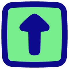 Upload Square Icon from Plump Pop Set