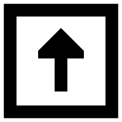 Upload Square Icon from Sharp Remix Set