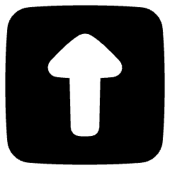 Upload Square Icon from Plump Solid Set