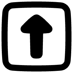 Upload Square Icon from Plump Remix Set