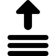 Upload Stack Icon from Core Solid Set