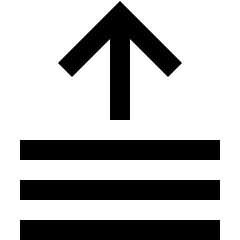 Upload Stack Icon from Sharp Line Set