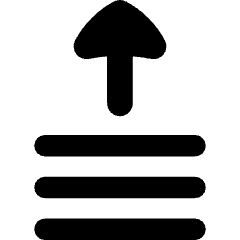 Upload Stack Icon from Flex Solid Set