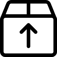 Upload Thick Box Icon from Ultimate Regular Set