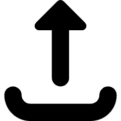 Upload Tray Icon from Core Solid Set