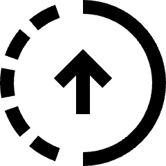 Upload Upgrade In Progress Icon from Sharp Line Set