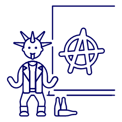 Anarchist 1 Illustration from UX Line Set
