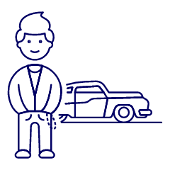 Car Driver 1 Illustration from UX Line Set