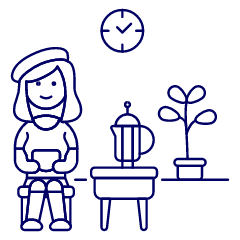 Coffee Lover 4 Illustration from UX Line Set
