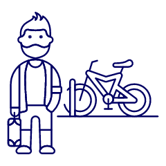 Cyclist 2 1 Illustration from UX Line Set
