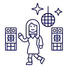 Disco Dancer 4 Illustration from UX Line Set