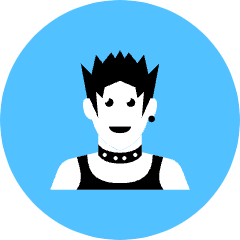 Punk Woman Icon from Kameleon Pop Set