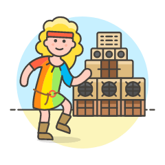Reggae Dance 2 Illustration from UX Colors Set