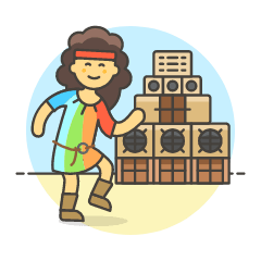 Reggae Dance 3 Illustration from UX Colors Set