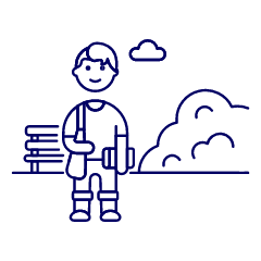 Student 1 Illustration from UX Line Set