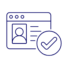 Browser Window Check Illustration from UX Line Set