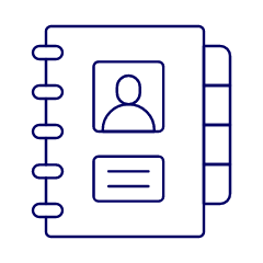 Contact Book 2 Illustration from UX Line Set