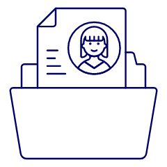 Folder Document 4 Illustration from UX Line Set
