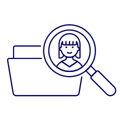 Folder Search 4 Illustration from UX Line Set