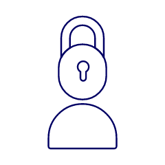Avatar Neutral Lock 1 Illustration from UX Line Set