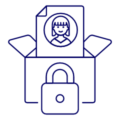 Document Box Lock 4 Illustration from UX Line Set