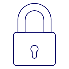 Padlock Square Illustration from UX Line Set