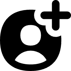 Account Circle Add Icon from Flex Solid Set