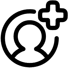 Account Circle Add Icon from Plump Line Set