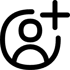 Account Circle Add Icon from Flex Line Set