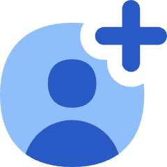 Account Circle Add Icon from Flex Flat Set