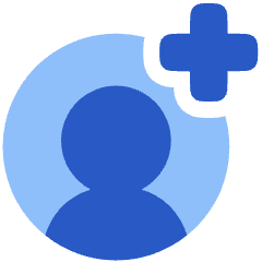 Account Circle Add Icon from Plump Flat Set