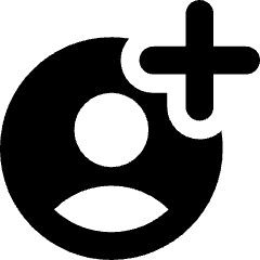 Account Circle Add Icon from Core Solid Set