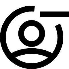 Account Circle Remove Icon from Sharp Line Set