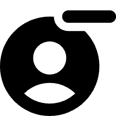 Account Circle Remove Icon from Core Solid Set