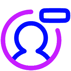 Account Circle Remove Icon from Plump Neon Set