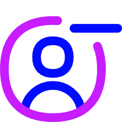 Account Circle Remove Icon from Flex Neon Set