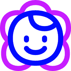 Face Baby Icon from Flex Neon Set