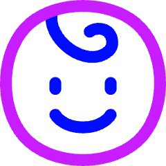 Face Child Icon from Flex Neon Set