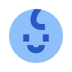 Face Child Icon from Sharp Flat Set