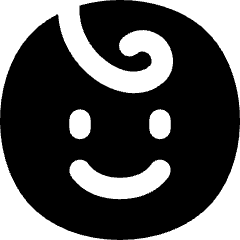 Face Child Icon from Flex Solid Set