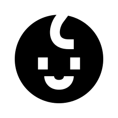 Face Child Icon from Sharp Solid Set