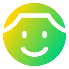 Face Man Icon from Plump Gradient Set