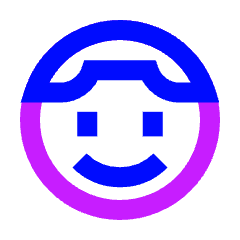 Face Man Icon from Sharp Neon Set