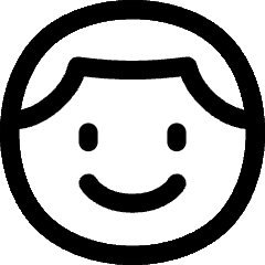 Face Man Icon from Flex Line Set