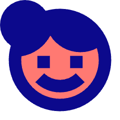 Face Woman Icon from Sharp Pop Set