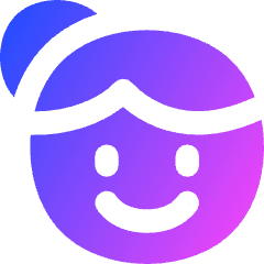 Face Woman Icon from Flex Gradient Set