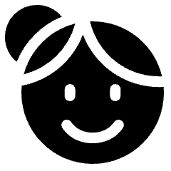 Face Woman Icon from Plump Solid Set