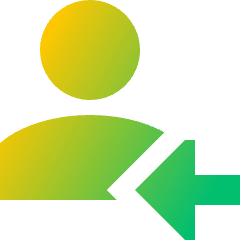 Followers Icon from Sharp Gradient Set
