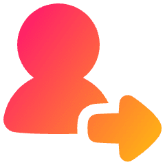 Following Icon from Plump Gradient Set